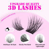 Picture of GAQQI Lash Clusters, Cluster Eyelash Extensions 120 Cluster Lashes, Volume Eyelash Clusters 10-14mm, Multilayered 3D Fluffy Individual Lashes, Soft and Thin Band (3D-GQ01)