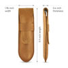 Picture of Straight Razor Case, Genuine Cowhide Leather Straight Razor Cover, Barber Straight Razor Holder, Travel Razor Case (Vintage Brown)