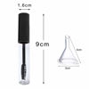 Picture of 10ml Empty Mascara Tube, Eyeliner Tube and Lip Gloss Tubes, Black Eyelash Cream Container Bottle with Funnels Transfer Pipettes (3pcs)