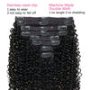 Picture of Mihugass Curly Clip in Extension Human Hair 3C 4A Kinky Curly Clip Ins Full Head for Women Brazilian Remy Human Hair Natural Color 8 Pcs with 18 Clips 120g/Set (22 inch)