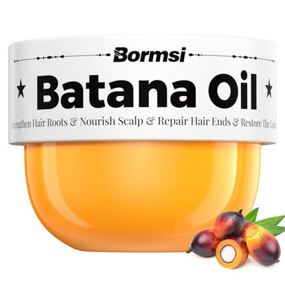 Picture of BORMSI Batana Oil from Honduras,100％ Pure & Natural Batana Oil for Hair Growth，Nourishes Hair and Skin,Promotes Hair Growth for Men & Women，Suitable for All Hair Types(3.4 Fl Oz)