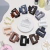 Picture of Sisiaipu 2 Inch Medium Hair Claw Clips 12 Pcs Square Hair Clips for Thin Hair Matte Nonslip Acrylic Banana Jaw Clips Bulk Hair Accessories for women and Girls - Neutral