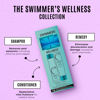 Picture of Malibu C Swimmers Wellness Collection - Swimmers Shampoo and Conditioner Set + Hair Mask Packets - Moisturizing, Shine Restoring Hair Care Kit - Protects Hair Discoloration from Pool Elements (6 Ct)