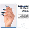Picture of Imtiti Glitter Blue Gel Nail Polish, 1 Pcs 0.5 fl oz Sparkly navy blue gel nail polish Color Soak Off Gel Polish Nail Art Manicure Salon DIY Nail Lamp Gel Nail Design Christmas Halloween Decoration