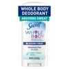 Picture of Secret Whole Body Deodorant Dry Feel Stick + Absorbs Sweat for Women, Light & Fresh Scent, Aluminum Free Deodorant Stick, 72 HR Odor Protection, 2.4 oz