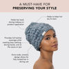 Picture of Kitsch Spa Extra Wide Facial Headband - Multipurpose Skincare Spa Headband for Washing Face - Makeup Headband & Skincare Headband for Women - Hair Band Ideal for Face Wash (Misty Blue)