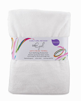 Picture of Curly Girl Towel for Women with Curls, Anti-Frizz, Absorbent, Fast Drying, Curly Hair, Microfiber Hair Drying Towel for Curls