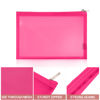 Picture of EASYFUN Mesh Pouch, Make up Bag with Zipper Cosmetic Organizer Pouch for Daily or Travel to Keep Small Items, 4 PCS Rose red