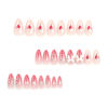 Picture of Almond Press on Nails Valentine’s Day Fake Nails Medium Length Heart Glue on Nails 3D Bow Designs Acrylic Gel Nails Kit Red Artificial Nails Valentines False Nails for Women Nail Art 24Pcs
