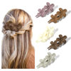 Picture of Yanibest 5 Pcs Flat Hair Clips - Stylish Lay Flat Claw Clips for All Hair Types,Multi-Styles Matte Non-slip Hair Clips for Women Girls Wedding Prom Party Hair Decorations