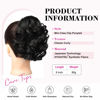 Picture of REECHO Ponytail Extension, 9" Short Curly Wavy Claw Clip Pony tails Hair Extensions HP001 Hairpieces for Women - Black
