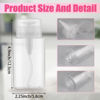 Picture of 3 Pack Push Down Pump Dispenser Empty Push Top Bottles Containers for Nail Polish Makeup Remover Micellar Water Facial Toner 6.7oz/200ML