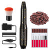 Picture of Portable Electric Nail Drill Machine, 20000RMP Nail Drills for Acrylic Nails Professional Manicure Pedicure Set Polishing Shape Tools with Nail Drill Bits,Sanding Bands and Brush(Gold Black)