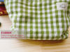 Picture of HAPPYHEIDI Women Checkered Canvas Makeup Bag Cosmetic Pouch Make Up Travel Purse Organizer, Cute Green Plaid