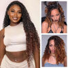 Picture of 8 Packs Goddess Box Braids Crochet Hair-18 Inch Crochet Box Braids Pre-looped Bohomian Crochet Braids Hair Synthetic Braiding Hair Extensions Crochet Hair for Black Women (1B/27)