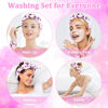 Picture of Araluky 6 Pcs Terry Cloth Headbands and Wristbands - Sponge Puffy Headband for Skincare, Makeup Removal, and Shower