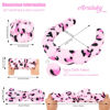 Picture of Araluky 6 Pcs Terry Cloth Headbands and Wristbands - Sponge Puffy Headband for Skincare, Makeup Removal, and Shower