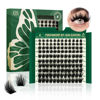 Picture of KEYYOU Lash Clusters 120pcs Eyelash Clusters 10-18mix D Curl Cluster Lashes Thick Super Soft Wispy DIY Eyelash Extension at Home(PC01-D-10-18MIX)