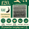 Picture of KEYYOU Lash Clusters 120pcs Eyelash Clusters 10-18mix D Curl Cluster Lashes Thick Super Soft Wispy DIY Eyelash Extension at Home(PC01-D-10-18MIX)
