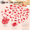 Picture of 3220Pcs Red Glass Nail Rhinestones 120Pcs Multi Shapes Flatback Gems Crystal + 3100Pcs 1.5-4mm Round Beads, Manicure Diomand Jewelry Gemstones for Nail Design Makeup Acrylic Nails Decoration