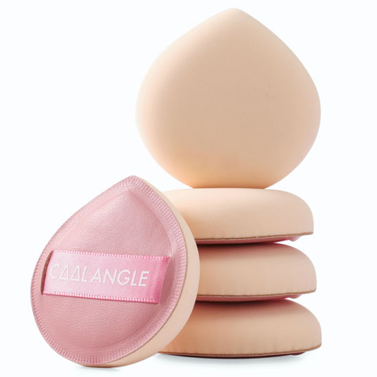 Picture of COOL-ANGLE 5Pcs Pink Makeup Sponge For Foundation Concealer And Powder, latex free Blender Sponge For Natural And Easy Makeup Soft Long-lasting And Beginner-friendly, Medium