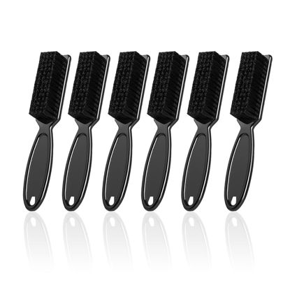 Picture of SQULIGT 6 Pcs Barber Clipper Brush Blade Trimmer Cleaning Brush Set Duster Manicure Nylon Brush Hair Styling Brush Tool (Black)