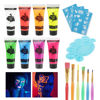 Picture of UV Blacklight Neon Face Body Paint, MEICOLY 8 Tubes Blacklight Reactive Paints,Water Based, Washable, Non-Toxic Neon Party Supplies for Halloween,02