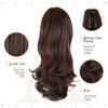 Picture of SOFEIYAN 13" Ponytail Extension Long Curly Ponytail Clip in Claw Hair Extension Natural Looking Synthetic Hairpiece for Women, Brown & Light Auburn Mixed