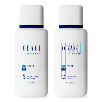 Picture of Obagi Nu-Derm Toner - Alcohol-Free, Balancing Nondrying Toner with Witch Hazel & Aloe Vera, Safe for Sensitive Skin - Two Pack, 2 * 6.7 oz