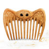 Picture of Handmade Wooden Hair Comb for Women Eco-Friendly Natural Wood Detangling Comb Gentle on Hair and Scalp Perfect for Thick Curly or Fine Hair Sustainable Beauty Hair Care Tool (Pear Owl)