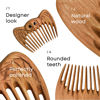 Picture of Handmade Wooden Hair Comb for Women Eco-Friendly Natural Wood Detangling Comb Gentle on Hair and Scalp Perfect for Thick Curly or Fine Hair Sustainable Beauty Hair Care Tool (Pear Owl)