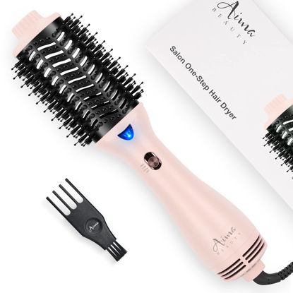 Picture of Hair Dryer Brush, Aima Beauty One Step Hair Dryer and Styler Volumizer with Negative Ion for Reducing Frizz and Static, Hair Styling Tools, Pink