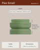 Picture of Cadence Travel Containers - Skincare Set - Magnetic Travel Capsules - For Facial Cleanser, Moisturizer, Sunscreen - 3 Small Capsules (0.56oz) with Cleanser, Moisturizer & Sun-Icon Labels - Evergreen