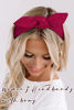 Picture of Tobeffect Bow Headbands for Women Non Slip 3.5'' Wide Knotted Headband Hair Bands with Bows Rabbit Ears Womens Turban Headbands Headwraps Girls Strechy Cute Hair Accessories…
