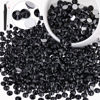 Picture of 600PCS SS30/6mm Crystal Rhinestones (Jet Black), Bedazzling Flatback Glass Rhinestones for Crafting DIY Nail Art Makeup Decoration, Gems Diomand Charms for Tumbler Shoes Clothing Mug
