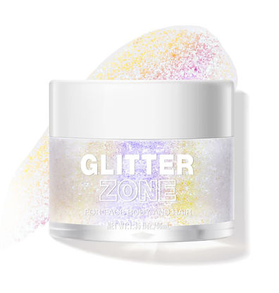 Picture of LANGMANNI Holographic Body Glitter Gel for Body, Face, Hair and Lip.Color Changing Glitter Gel Under Light. Vegan & Cruelty Free-1.35 oz (3# Neon Violet)