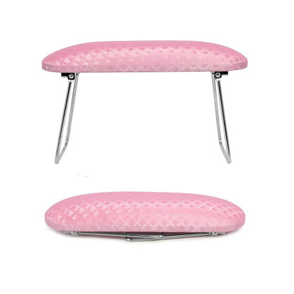 Picture of krofaue Nail Arm Rest,Professional Microfiber Leather Nail Hand Rest Stand Arm Rest for Acrylic Nails Cushion Hand Holder with Non-slip - Nail Technician Use Must Have（Pink）