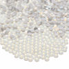 Picture of NCB 3000pcs Flatback Round Glass Nail Art Rhinestones Crystal for DIY Making Accessories Shoes, Clothes, Face Art, Bags, Manicure (White Opal, SS3 3000pcs)