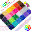 Picture of qiipii 24 Color 3mm Jelly Resin Rhinestones w B7000 Jewelry Glue for Bedazzling Crafting Flatback Stones Non-Hotfix Colorful AB Gems Diamonds Charms for Nails Eyes Face Makeup Tumblers Crafts Shoes