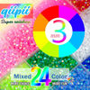Picture of qiipii 24 Color 3mm Jelly Resin Rhinestones w B7000 Jewelry Glue for Bedazzling Crafting Flatback Stones Non-Hotfix Colorful AB Gems Diamonds Charms for Nails Eyes Face Makeup Tumblers Crafts Shoes
