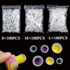 Picture of Tattoo Ink Cap, Urknall 300pcs Tattoo Ink Cups Pigment Caps Disposable Ink Caps for Tattooing Plastic Tattoo Cups Caps Mixed for Tattoo Supplies