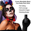 Picture of Go Ho Cream-Blendable Black Face Paint Stick (1.06 oz),Full-coverage Black Face Body Paint for Adult Children Halloween Cosplay Skull Zombie Vampire Skeleton SFX Makeup,Waterproof Eye Black Stick