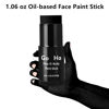 Picture of Go Ho Cream-Blendable Black Face Paint Stick (1.06 oz),Full-coverage Black Face Body Paint for Adult Children Halloween Cosplay Skull Zombie Vampire Skeleton SFX Makeup,Waterproof Eye Black Stick