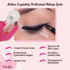 Picture of Makeup Tape Eyeliner Stencils Pencil Liquid Liner Wing Tips Firm Hold Clean Edge Eyeshadow Lines Palette Primer Cream Real Beginners Techniques Use Brush Pen Stamp Sharpener Angled Shadow Shields Pads