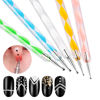 Picture of Gembityful Nail Dotting Tools 10 Pcs Kit 5 pcs Double-end Nail Dotting tools and 5 Pcs Nail Liner Brushes