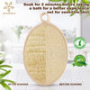 Picture of Xeiophoy 2PCS Premium Natural Loofah Sponge Exfoliating Body Scrubber, Shower Loofah for Men, Women and Kids, Shower Scrubber for Body and Face, Made with Eco-Friendly and Biodegradable Luffa Sponge
