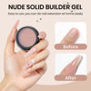 Picture of SUPWEE Solid Builder Gel for Nails Nude 3D Nail Art Gel Non-Stick Hand Hard Gel Sculpting Gel for Nail Art 3d Molding Gel Nail Extension Gel Mnicure DIY at Home 14g(0.49fl oz)