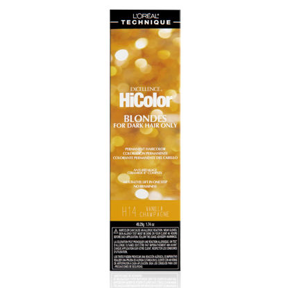 Picture of L'Oréal Technique HiColor Browns & Blondes Permanent Hair Color | Lifts Dark Hair in One Step | No Brassiness | Rich, Smooth Creme Formula | Intense, Long-Lasting Color | Vanilla Champagne