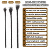 Picture of Dreadlock Extensions Human Hair 10-100 Strands 100% Full Handmade Permanent Loc Extension Human Hair for Women/Men/Kids Can Be Dyed Bleached Curled Twisted (0.6cm 1B, 6 inch 10 Strands)