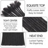 Picture of Dreadlock Extensions Human Hair 10-100 Strands 100% Full Handmade Permanent Loc Extension Human Hair for Women/Men/Kids Can Be Dyed Bleached Curled Twisted (0.6cm 1B, 6 inch 10 Strands)